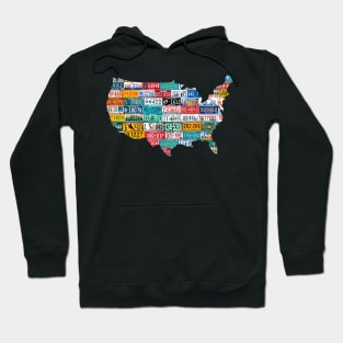 State Plates USA Hoodie